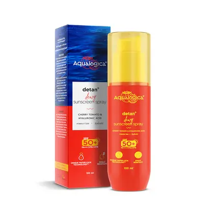 Aqualogica Detan+ Dewy Sunscreen Spray