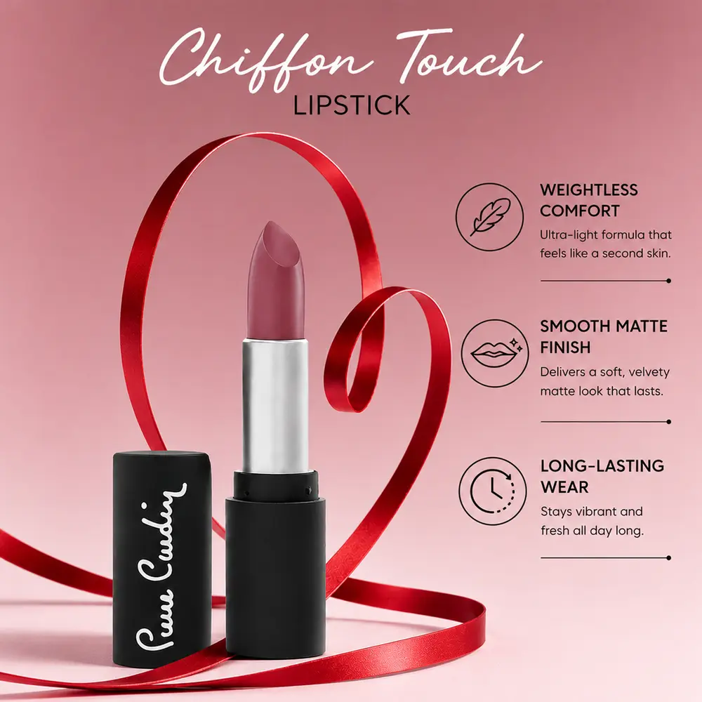 Pierre Cardin Matte Chiffon Touch Lipstick 