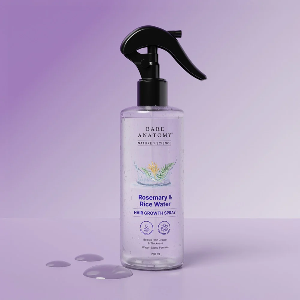 Bare Anatomy Rosemary & Rice Water Hair Growth Spray