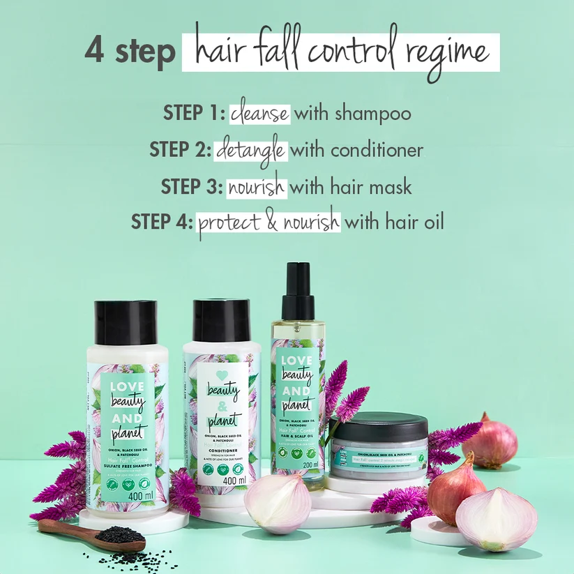 Love Beauty And Planet Onion, Black Seed Oil & Patchouli Conditioner 