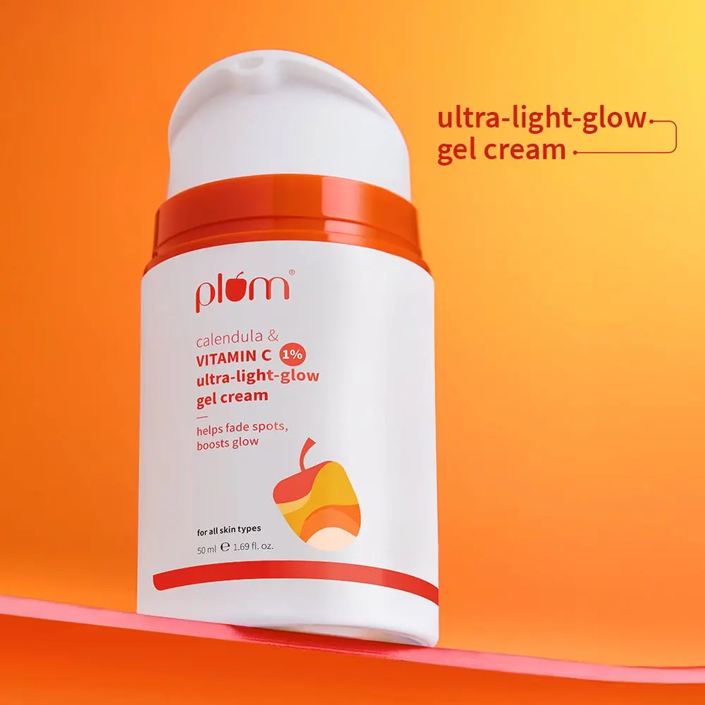 Plum Goodness Vitamin C 1% & Calendula Ultra Light Glow Gel Cream