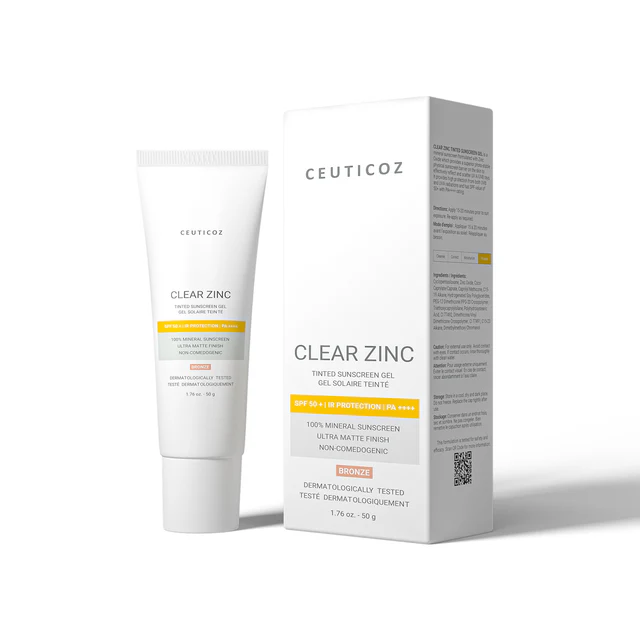 Ceuticoz Clear Zinc Tinted Sunscreen Gel