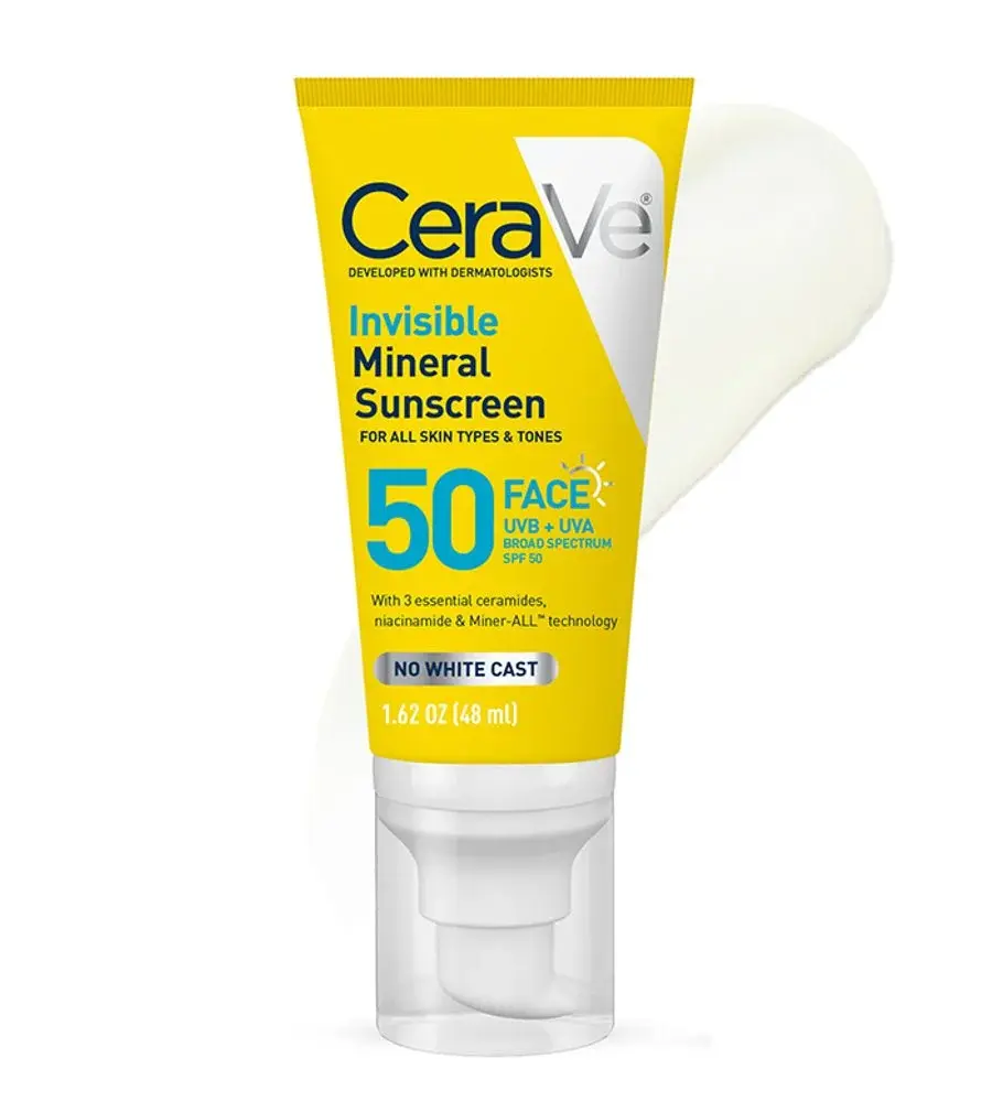 Cerave Invisibe Mineral Sunscreen SPF50