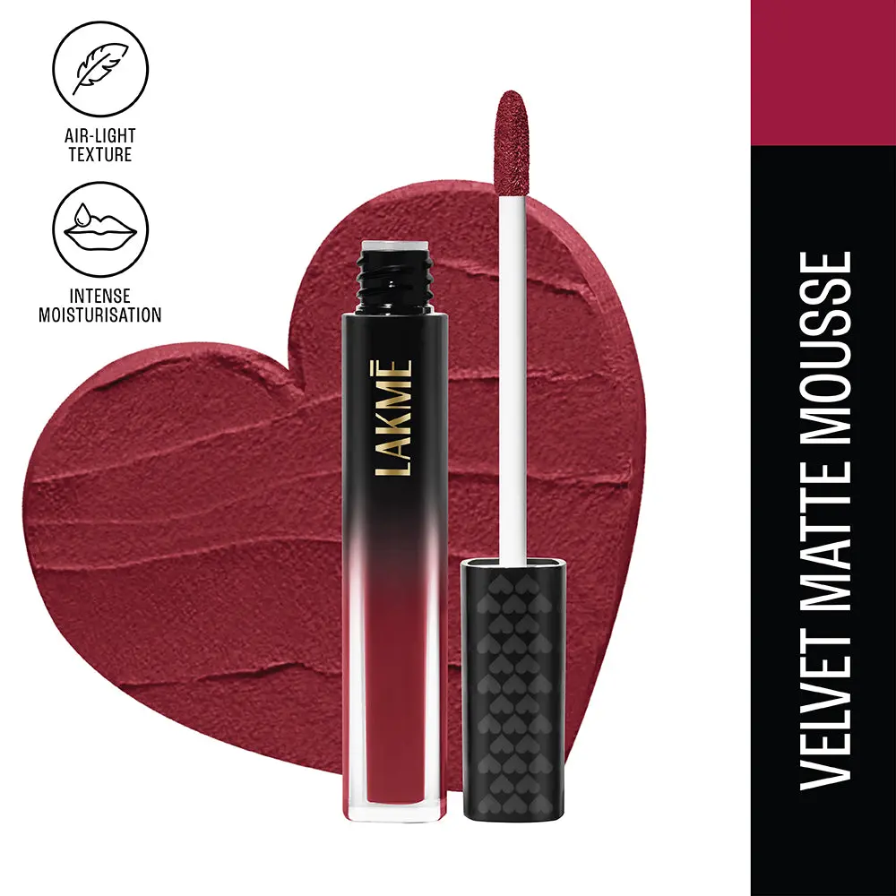 Lakme Xtraordinairy Lip Mousse Liquid Lipstick Mini