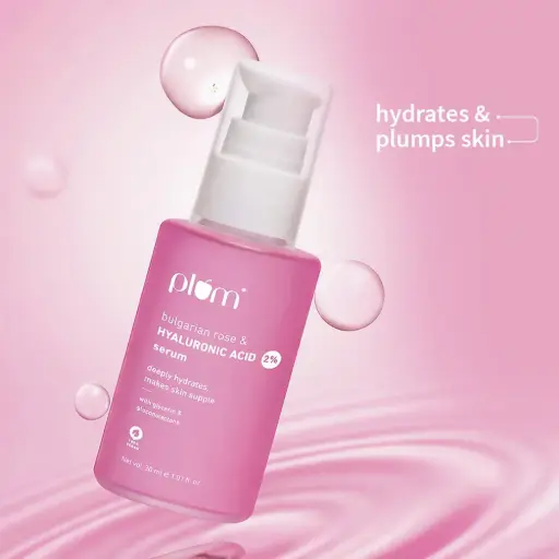 Plum Goodness Bulgarian Rose & 2% Hyaluronic Acid Serum