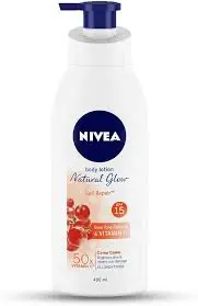 Nivea Body Lotion Natural Glow Cell Repair SPF 15