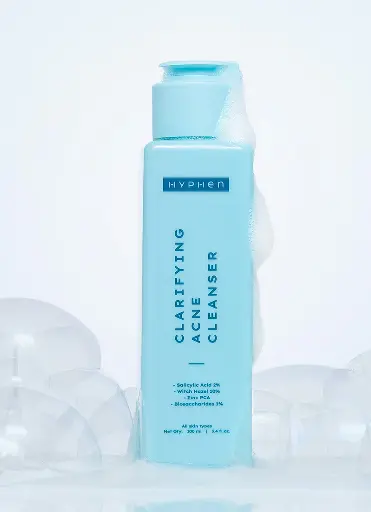 Hyphen  Skip to product information Clarifying Acne Cleanser with 2% Salicylic Acid 