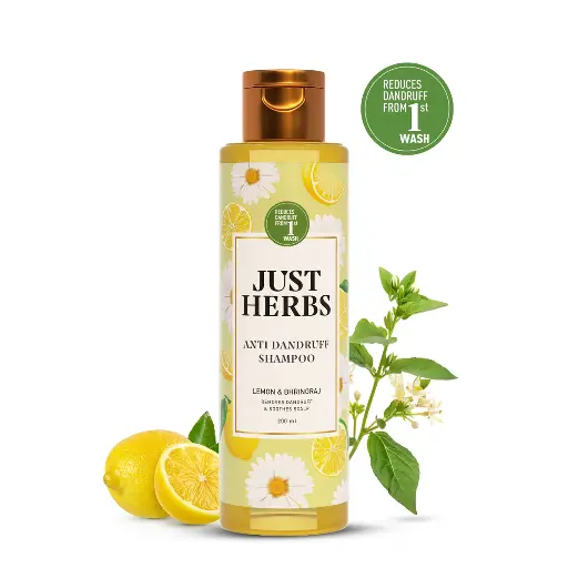 Just Herbs  Anti Dandruff Shampoo with Lemon & Bhrinraj