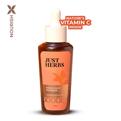 Just Herbs Radiant Glow Face Serum with Mandarin & Saffron