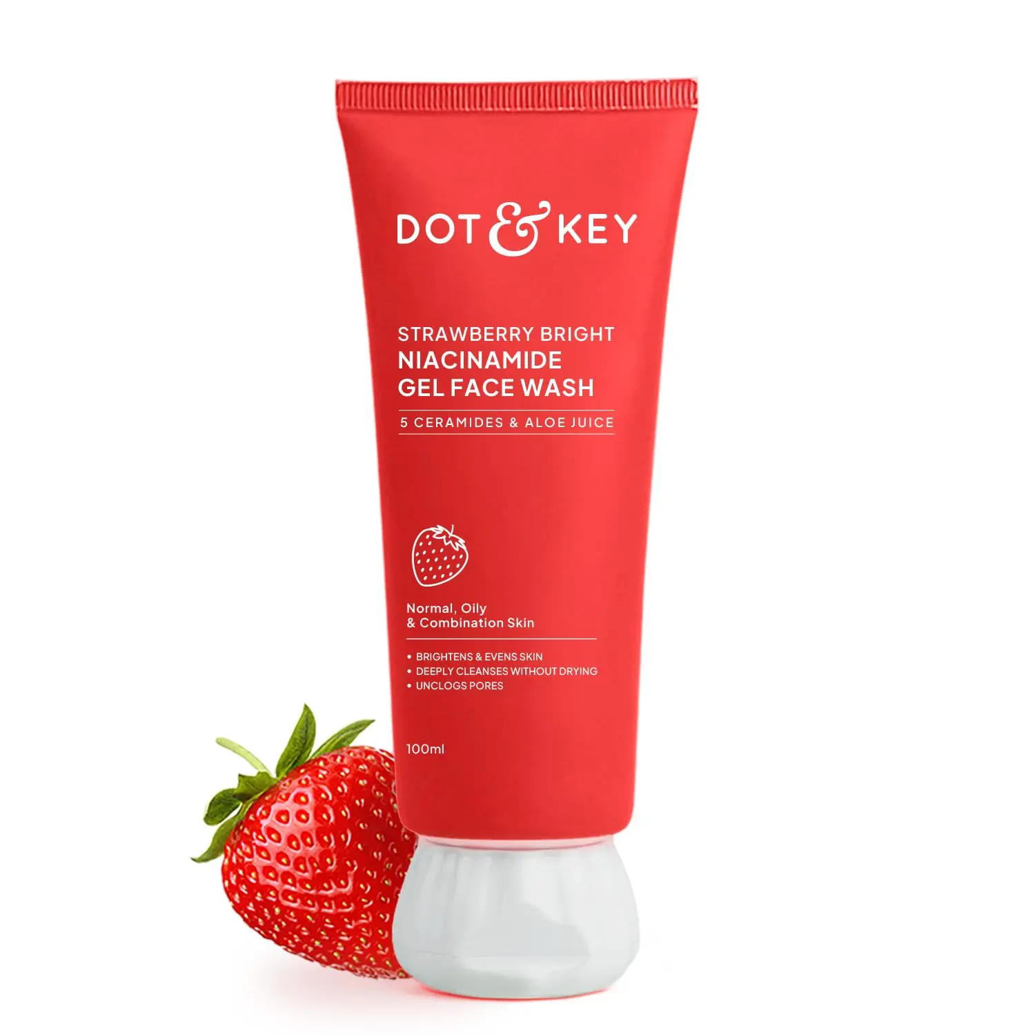 Dot & Key Strawberry Bright Niacinamide Gel Face Wash