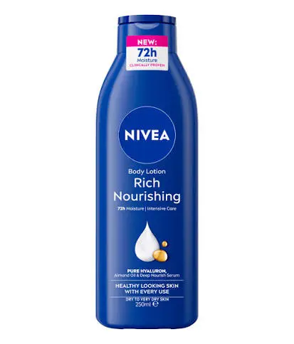 Nivea Body Milk Rich Norishing 72H Intense Care Lotion 