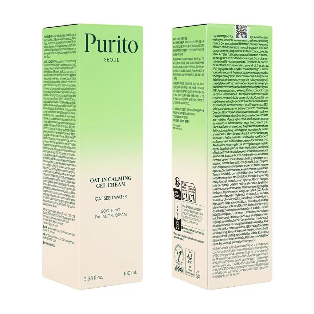 Purito Oat In Gentle Exfoliating Face Cleanser