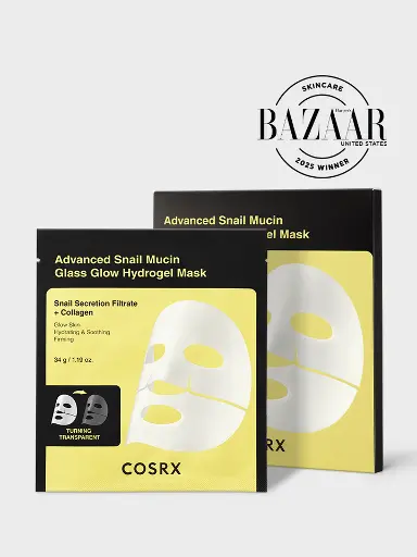 Cosrx Advanced Snail Mucin Glass Glow Hydrogel Mask